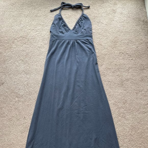 Blue grey stretchy soft Mossimo Maxi Dress Small - Picture 1 of 4